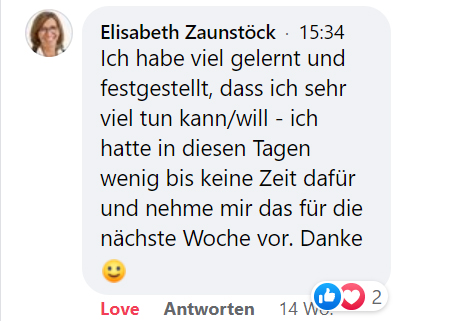 Feedback ElisabethZaunstoeck
