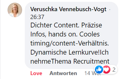 Feedback VeruschkaVennebusch